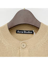 Face Patch Crop Cardigan Biscuit Beige - ACNE STUDIOS - BALAAN 5