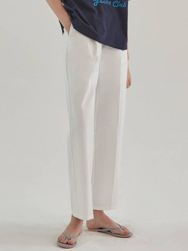 Tom straight fit banding pants wide slacks_ivory - ARIFF - BALAAN 1