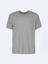 Baby Fox Patch Pocket Short Sleeve T-Shirt Grey Melange - MAISON KITSUNE - BALAAN 2