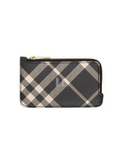 Check Conner Zip Card Wallet Black - BURBERRY - BALAAN 2