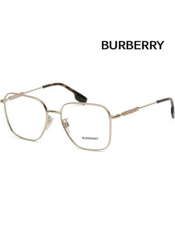 Glasses frame BE1382D 1109 metal square Asian fit gold - BURBERRY - BALAAN 1