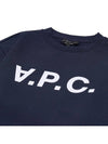 Elisa Logo Print Sweatshirt Navy - A.P.C. - BALAAN 4