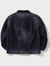 Vintage washed wool half zip-up jacket navy - FFEFF STUDIO - BALAAN 6