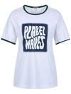 Wave color combination T-shirt MW3ME275SBL - P_LABEL - BALAAN 7