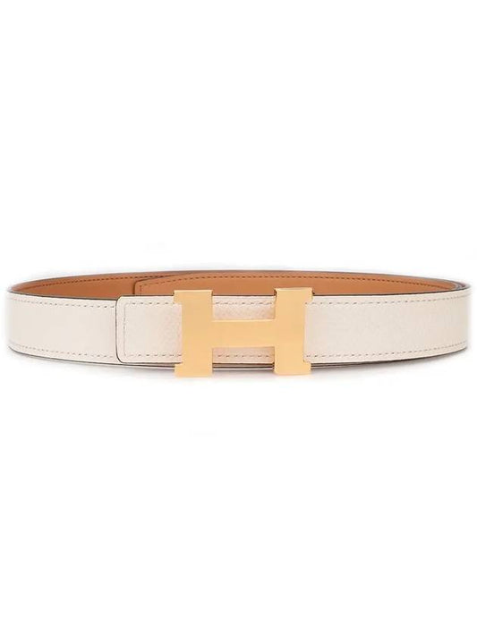 24mm buckle reversible leather strap belt - HERMES - BALAAN 2