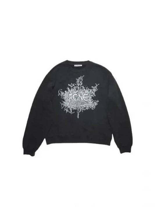 Logo Print Sweatshirt Black - ACNE STUDIOS - BALAAN 2