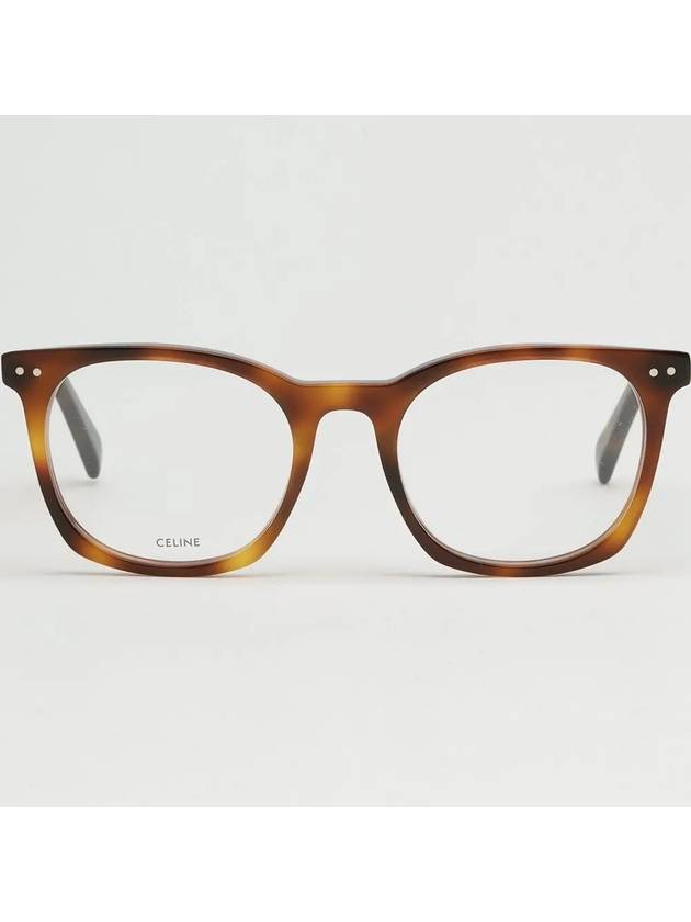 Glasses frame CL50058I 052 leopard horn rim square - CELINE - BALAAN 3