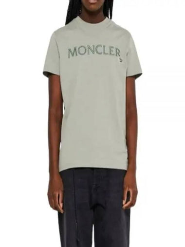 24 8C00006 829HP 92G Logo Embroidered T Shirt - MONCLER - BALAAN 1