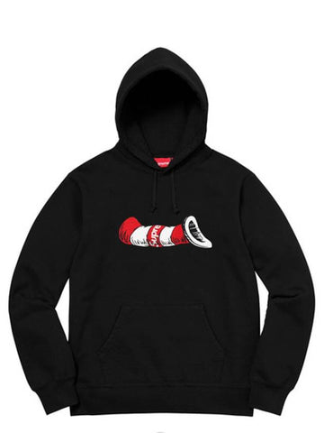 18FW Cat in the hat hood black CAT IN THE HAT HOODED SWEATSHIRT - SUPREME - BALAAN 1