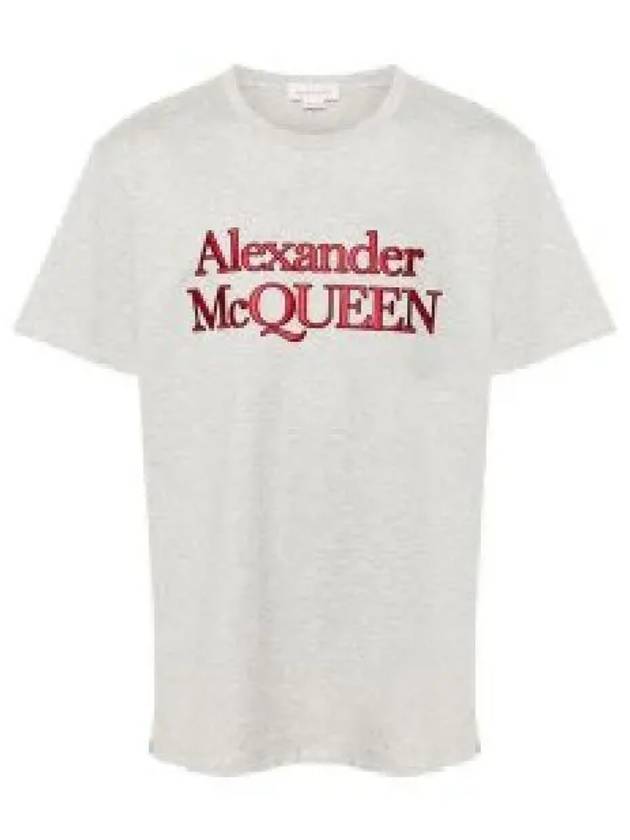 logo print cotton T shirt 794606QXAAB - ALEXANDER MCQUEEN - BALAAN 2