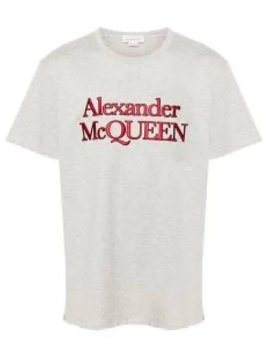 logo print cotton T shirt 794606QXAAB - ALEXANDER MCQUEEN - BALAAN 2