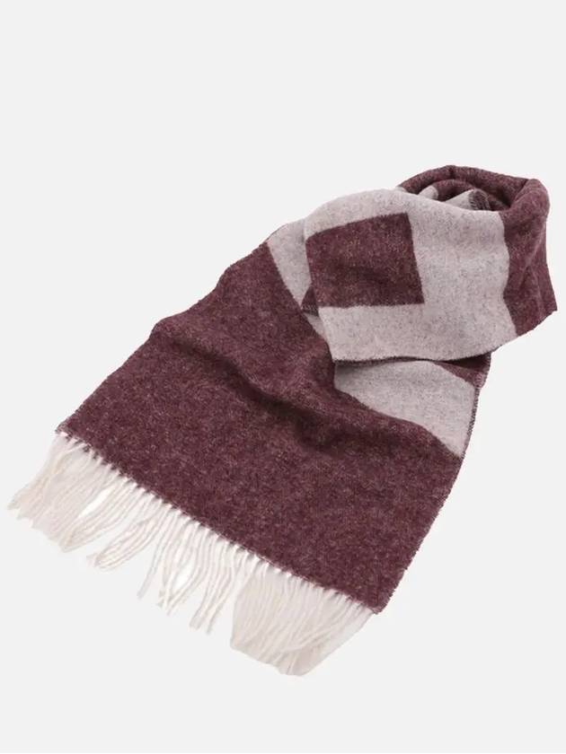 Maro Big Logo Muffler Bordeaux - A.P.C. - BALAAN 4