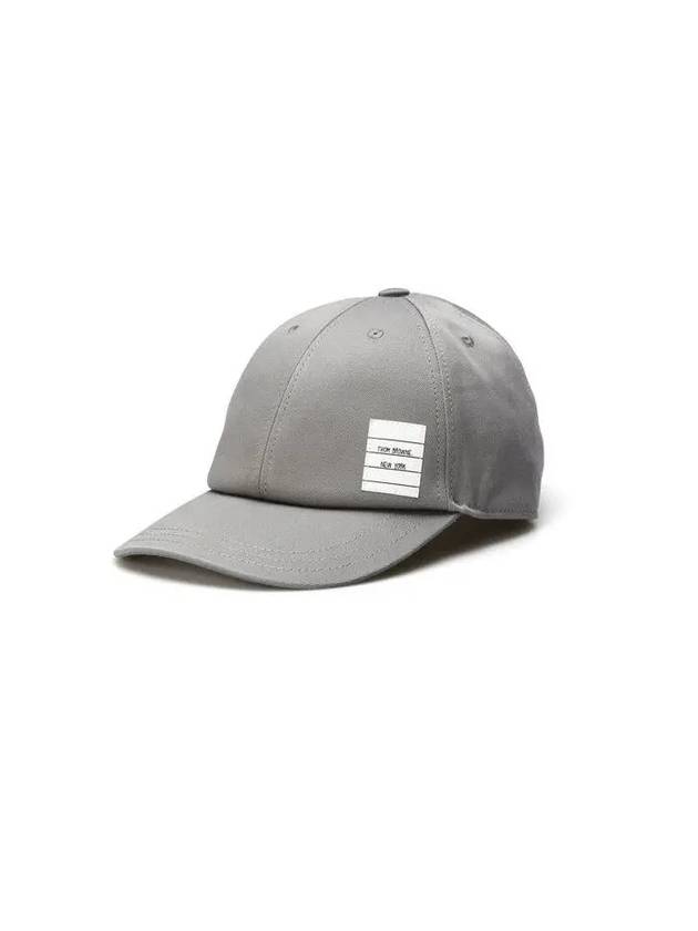 Classic Logo Patch Ball Cap Grey - THOM BROWNE - BALAAN 3