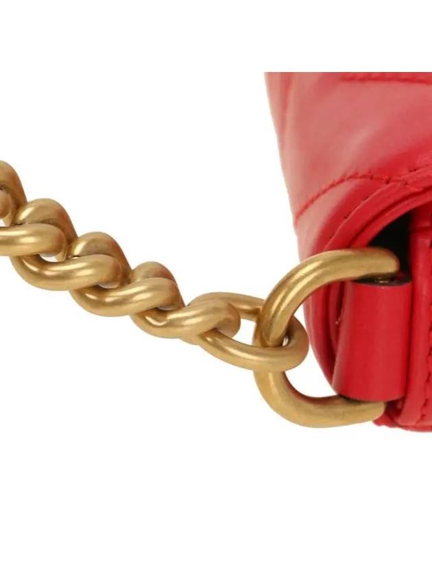 GG Marmont Matelasse Chain Mini Bag Red - GUCCI - BALAAN 8