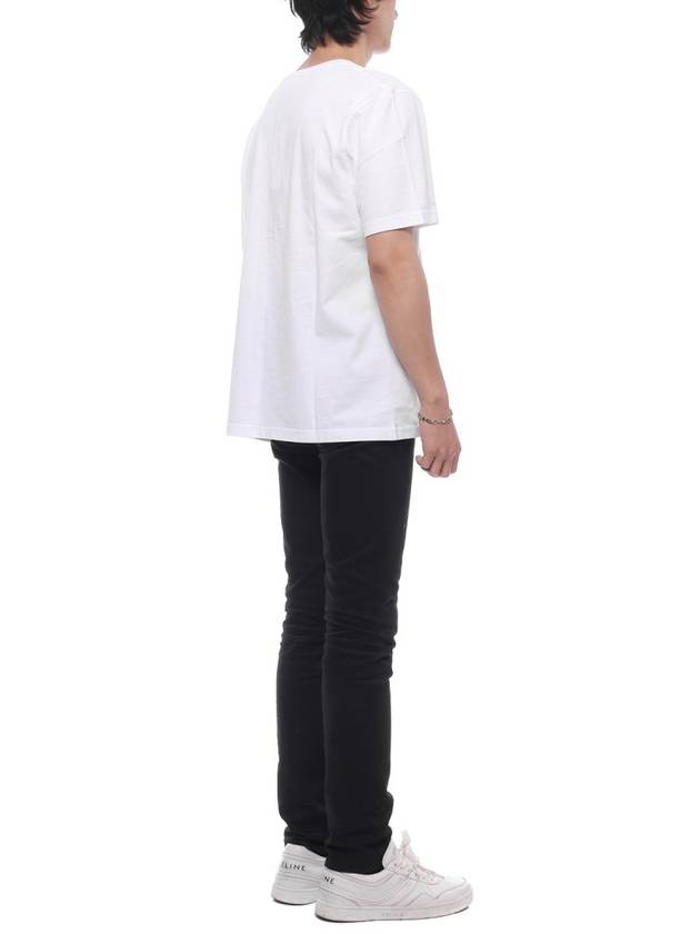 Speedy Fox Patch Comfort Short Sleeve T-Shirt White - MAISON KITSUNE - BALAAN 7