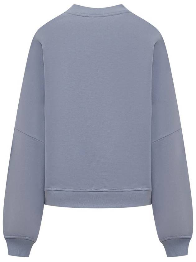 Logo Print Cotton Sweatshirt Light Blue - MARNI - BALAAN 3