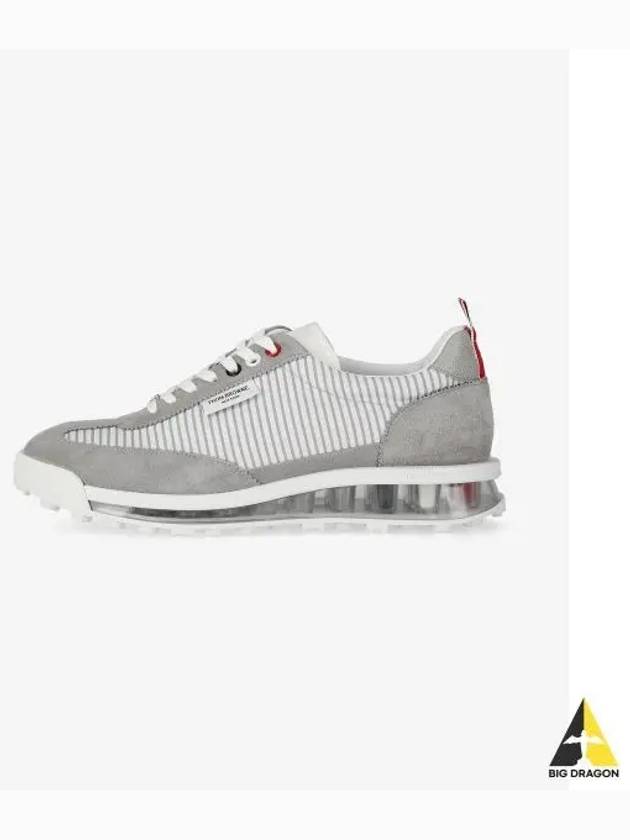 Tech Runner Panel Low Top Sneakers Grey - THOM BROWNE - BALAAN 2