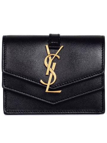 Sulpice Card Half Wallet 553560 02G0W 1000 Black - SAINT LAURENT - BALAAN 1