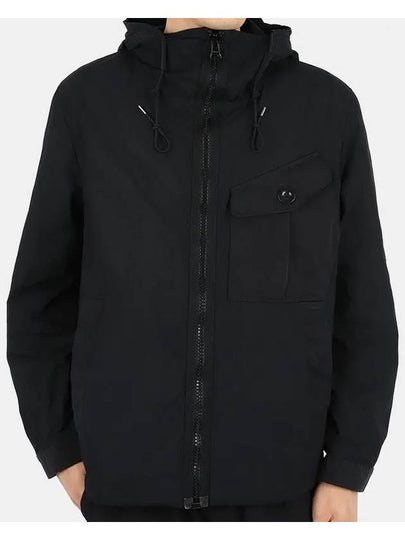 Men's Light Nylon Hooded Jacket Black - TEN C - BALAAN 2