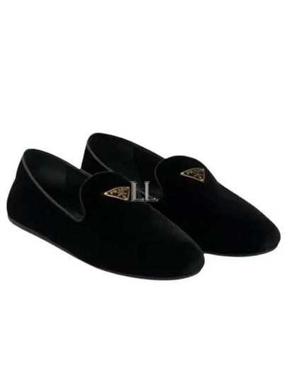 Velvet Loafers Black - PRADA - BALAAN 2