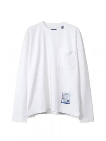 I12LT511 white heavy weight jersey long sleeve t shirt - MIHARA YASUHIRO - BALAAN 1