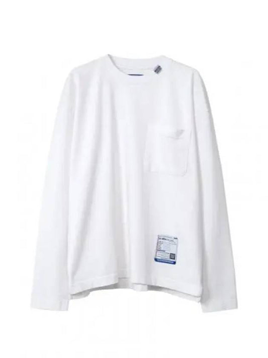 I12LT511 white heavy weight jersey long sleeve t shirt - MIHARA YASUHIRO - BALAAN 1