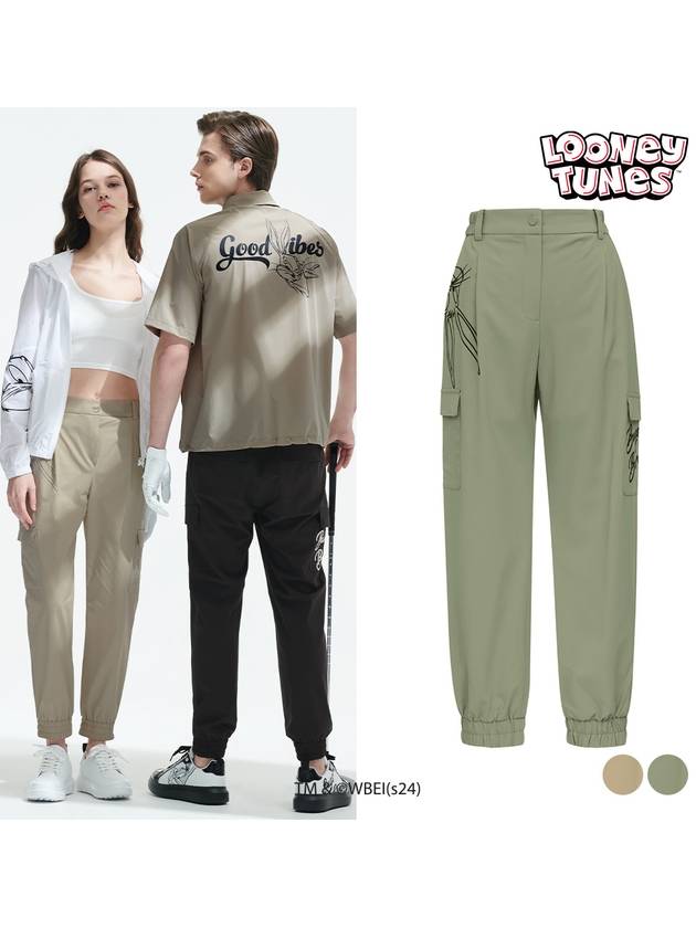 Bugs Bunny Pintuck Side Pocket Jogger Fit Long Pants Pants SO1LPA015 - SPARKS - BALAAN 1