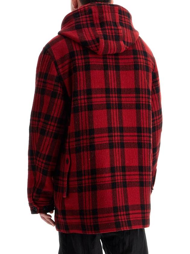 plaid cruiser hooded jacket - WOOLRICH - BALAAN 3