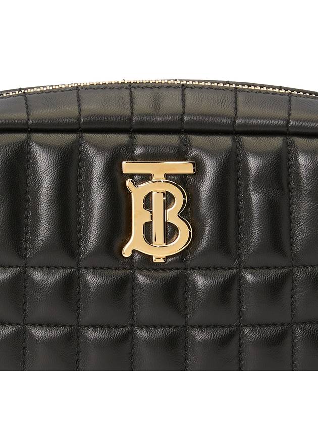 Quilted Leather Mini Lola Camera Shoulder Bag Black - BURBERRY - BALAAN 9