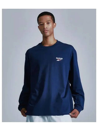 Sports Artwork Long Sleeve Navy - REEBOK - BALAAN 1