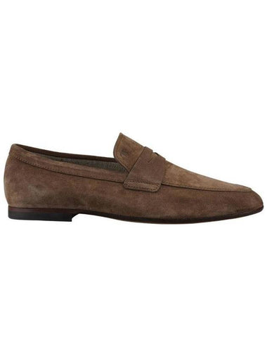 Penny Suede Loafers Brown - TOD'S - BALAAN 1