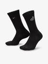 Everyday Plus Uptempo Patch Crew Socks Black White HJ0916 010 - NIKE - BALAAN 2