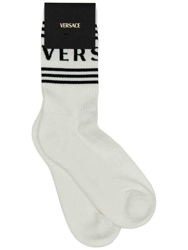 Versace Socks With Logo - VERSACE - BALAAN 4