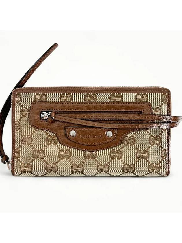 Interlocking G Zip Around Long Wallet Brown Beige - GUCCI - BALAAN 2