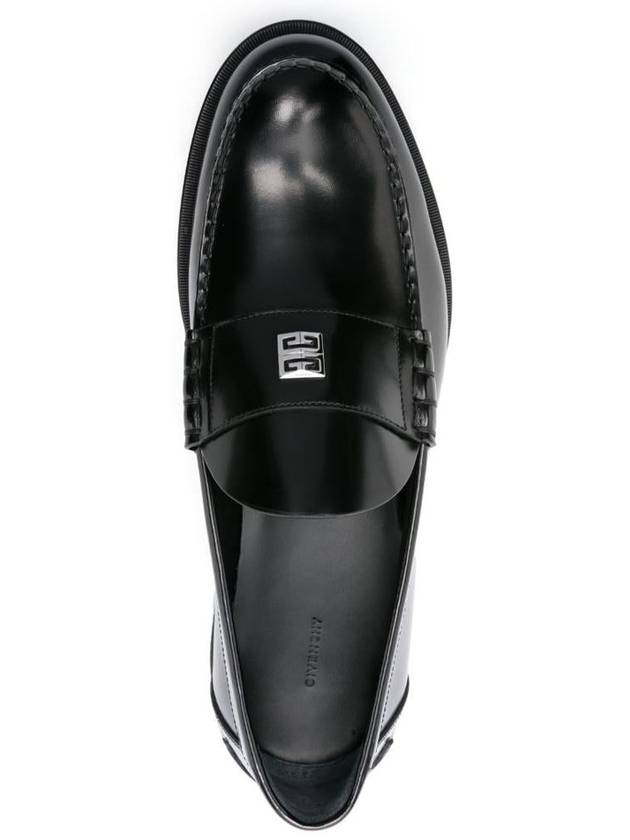 Mr G Mocassin Leather Loafers Black - GIVENCHY - BALAAN 3