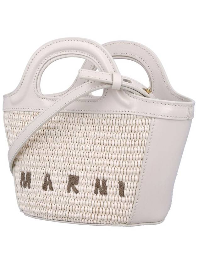 Rattan Micro Tropicalia Cross Bag White - MARNI - BALAAN 4