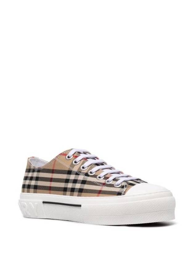 Vintage Check Cotton Sneakers Archive Beige - BURBERRY - BALAAN 3