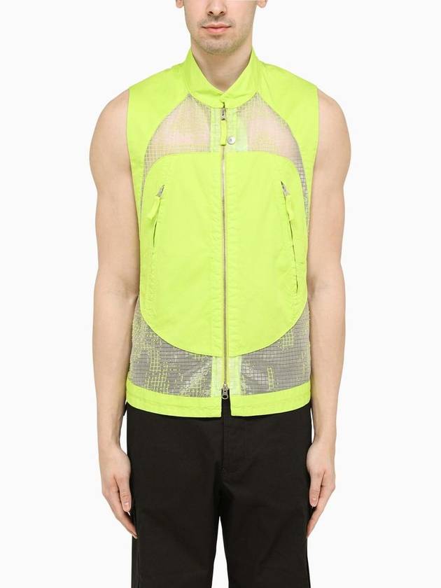 Shadow Project Distorted Ripstop Organza TC Vest Pistachio Green - STONE ISLAND - BALAAN 3