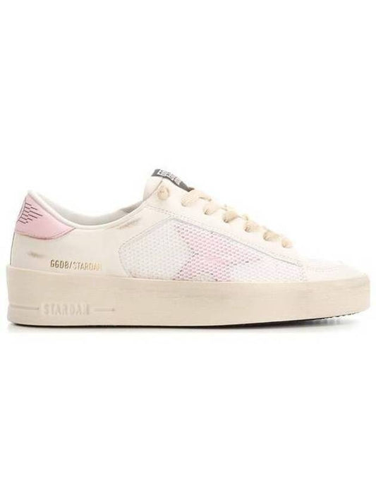 Star Dan Mesh Leather Low Top Sneakers White - GOLDEN GOOSE - BALAAN 2