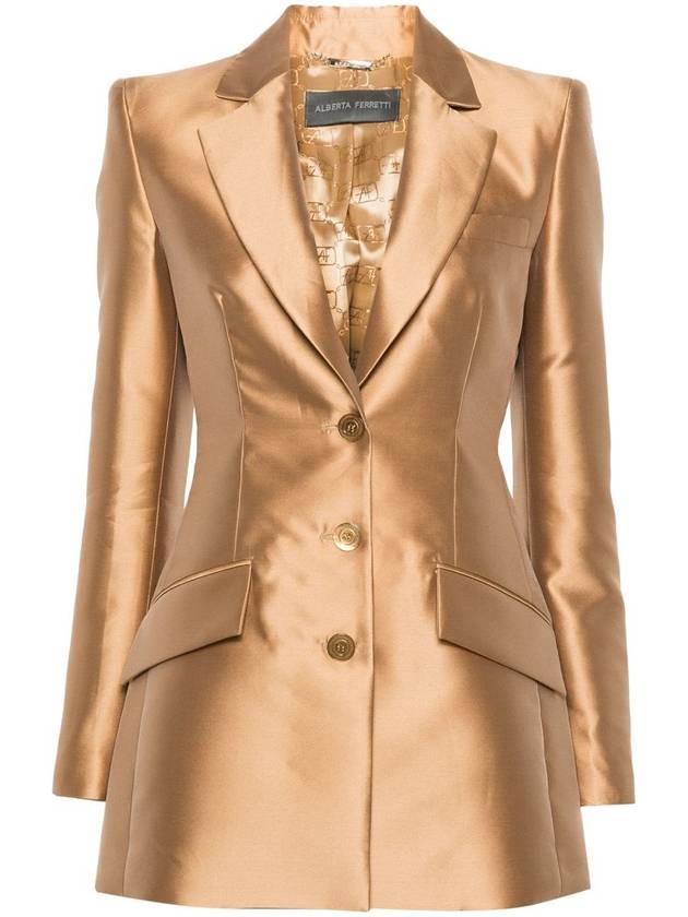 Single Breasted Tailored Satin Blazer A05091625 0149 - ALBERTA FERRETTI - BALAAN 2