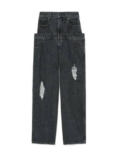 Double Waistband Denim Jeans Grey - JW ANDERSON - BALAAN 2