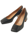 Stitched Leather Square Toe Pumps Black - MAISON MARGIELA - BALAAN 2