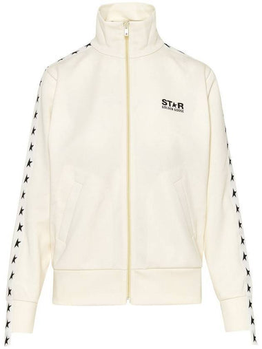 Star Logo Track Jacket White - GOLDEN GOOSE - BALAAN 1