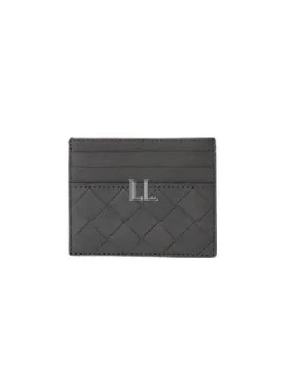 Intrecciato Leather Card Wallet Light Grey - BOTTEGA VENETA - BALAAN 2