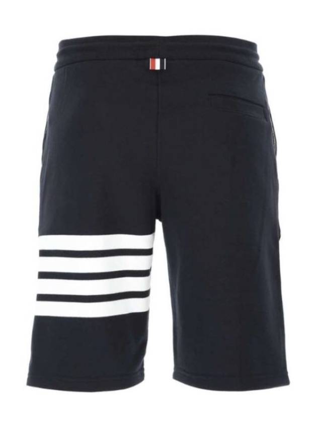 Cotton Loopback Knit Engineered 4-Bar Sweatshorts Navy - THOM BROWNE - BALAAN 3