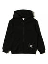 Kids Big Logo Hooded Zip Up Black K25129 09P - KENZO - BALAAN 2