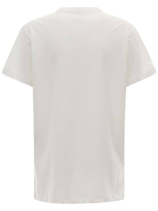 'Aby' White Crewneck T-Shirt With Small Logo Print Woman Isabel Marant Etoile - ISABEL MARANT ETOILE - BALAAN 2