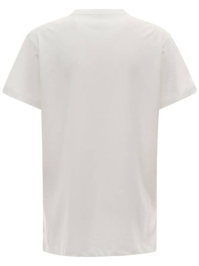 'Aby' White Crewneck T-Shirt With Small Logo Print Woman Isabel Marant Etoile - ISABEL MARANT ETOILE - BALAAN 2