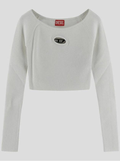 M-Vera-LS Long Sleeve T-Shirt White - DIESEL - BALAAN 2