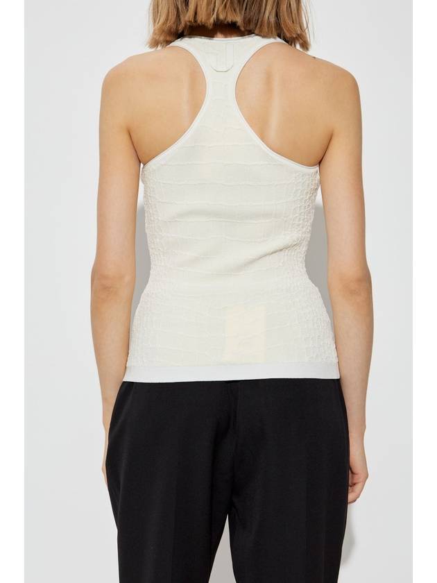 Jacquemus Ribbed Top, Women's, Cream - JACQUEMUS - BALAAN 4